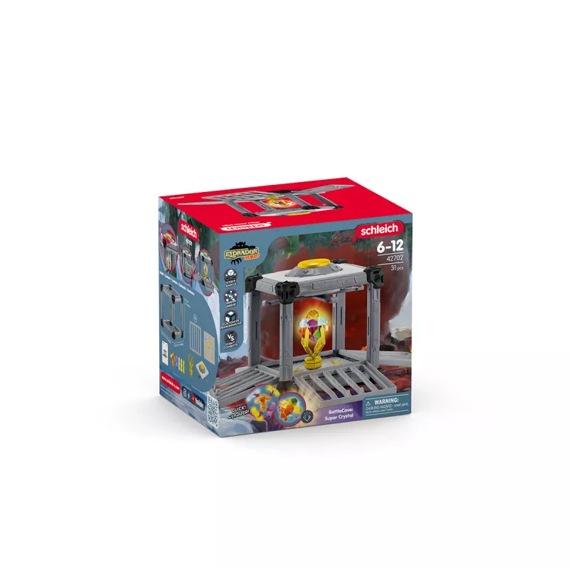Schleich BattleCave Super Crystal – Daugiaspalvis veiksmo/nuotykių žaidimų rinkinys, 1 žaidėjui, 6–12 m.