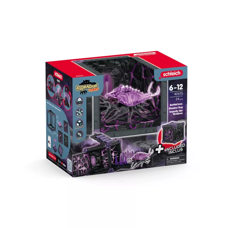 Schleich BattleCave Shadow Bug daugiaspalvis 42675 – veiksmo ir nuotykių figūrėlė