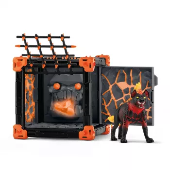 Schleich BattleCave Lava Hyena 42674 – veiksmo/nuotykių žaidimų rinkinys su lavos hiena