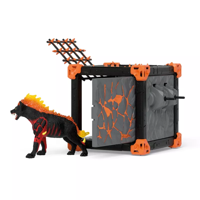Schleich BattleCave Lava Hyena 42674 – veiksmo/nuotykių žaidimų rinkinys su lavos hiena