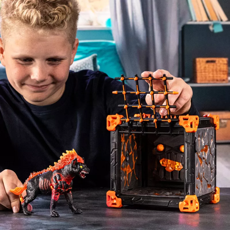 Schleich BattleCave Lava Hyena 42674 – veiksmo/nuotykių žaidimų rinkinys su lavos hiena