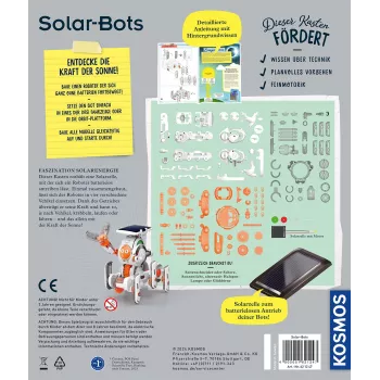 Kosmos Solar Bots eksperimentų rinkinys, Saulės energija, 8 m.