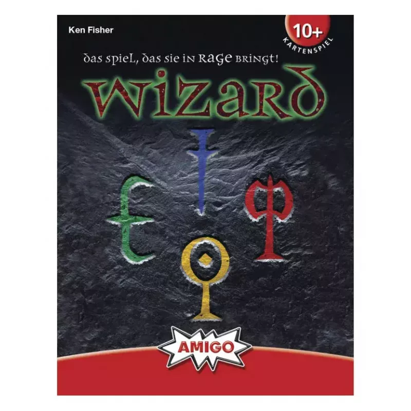 Kortų žaidimas AMIGO Wizard (06900) – Strateginis šeimos žaidimas, 10+ metų, 45 min