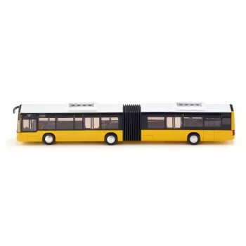Siku šarnyrinis autobusas turkio ir baltos spalvos – mastelio modelis, liejamas metalinis kolekcinis