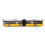 Siku šarnyrinis autobusas turkio ir baltos spalvos – mastelio modelis, liejamas metalinis kolekcinis