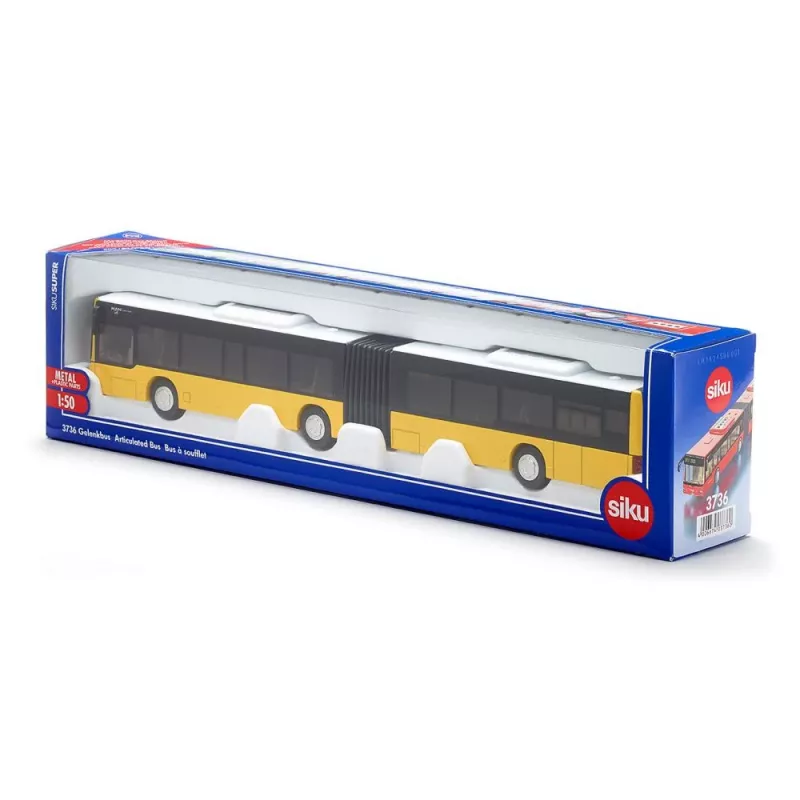 Siku šarnyrinis autobusas turkio ir baltos spalvos – mastelio modelis, liejamas metalinis kolekcinis