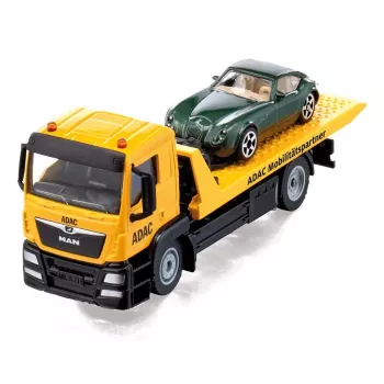 Automobilio modelis Siku MAN gedimų vilkikas ADAC, surinktas, 1:55 skalė, 58×170×57 mm