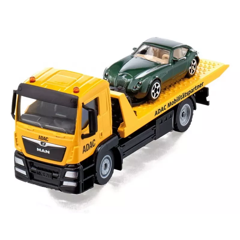 Automobilio modelis Siku MAN gedimų vilkikas ADAC, surinktas, 1:55 skalė, 58×170×57 mm