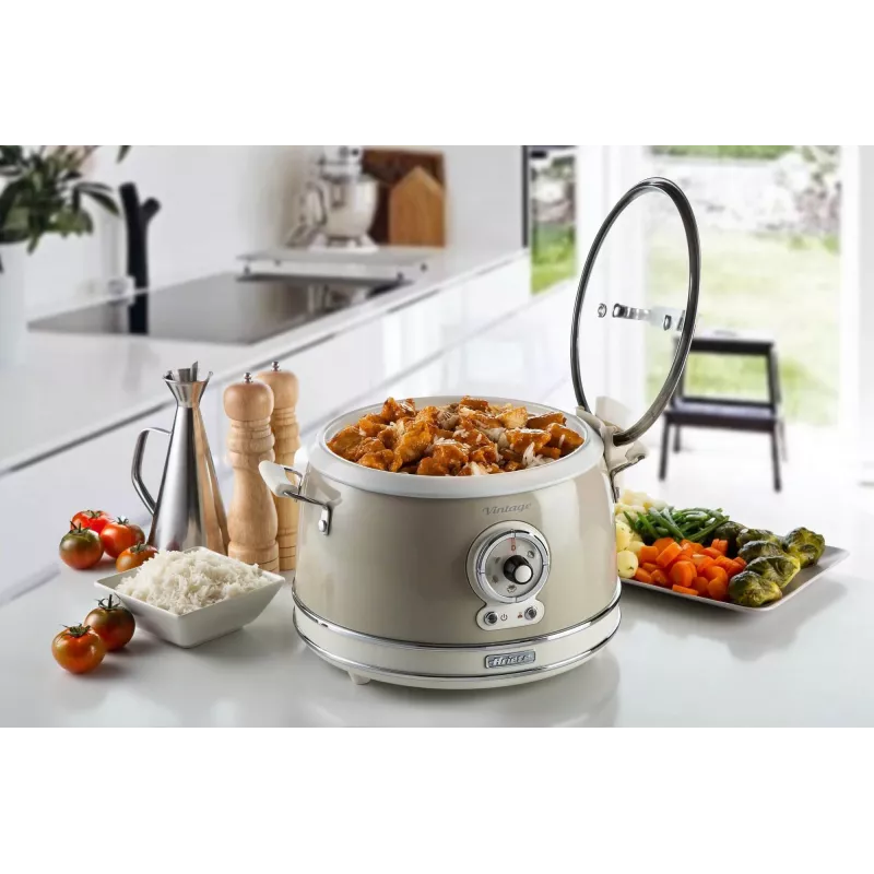 Ariete 2904 ryžių virimo aparatas su keramikiniu dubeniu – 3,5 L, 650 W, smėlio spalvos