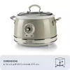 Ariete 2904 ryžių virimo aparatas su keramikiniu dubeniu – 3,5 L, 650 W, smėlio spalvos