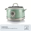 Ryžių virimo aparatas Ariete 2904 – elektrinis ryžių virimo aparatas su keramikiniu dubeniu – naminė suši – multivirklys – Vintage Line – 3,5 L – 650 W – žalias