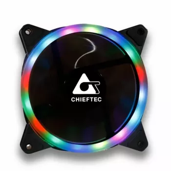 Chieftec AF-12RGB 120 mm kompiuterio aušinimo ventiliatorius, juodas, 1 vnt.