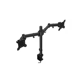 Monitorų laikiklis ENDORFY Atlas Double 2 ekranams 27 colių (68,6 cm), spaustuvas, VESA 75x75–100x100, max 8 kg vienam ekranui, juodas
