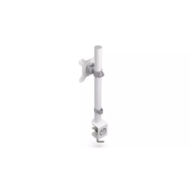 Monitoriaus laikiklis ENDORFY Atlas 27 colių (68,6 cm) ekranams, spaustuvinis tvirtinimas prie stalo, VESA 75x75–100x100, maks. apkrova 8 kg, baltas