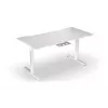 Tiesus stalas ENDORFY Atlas L Electric White 1500x780x720 mm