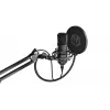 ENDORFY Solum – USB-C laidinis kardioidinis mikrofonas, 16 bitų / 48 kHz, 18–21000 Hz, stalinis laikiklis, 2,9 m kabelis, ausinių išvestis, popfiltras