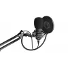 ENDORFY Solum – USB-C laidinis kardioidinis mikrofonas, 16 bitų / 48 kHz, 18–21000 Hz, stalinis laikiklis, 2,9 m kabelis, ausinių išvestis, popfiltras