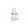 ENDORFY AXIS Streaming White – USB mikrofonas, kardioidinis, 30–18 kHz, 192 kHz/24 bit, stalinis stovas, nutildymas, ausinių išvestis