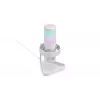 ENDORFY AXIS Streaming White – USB mikrofonas, kardioidinis, 30–18 kHz, 192 kHz/24 bit, stalinis stovas, nutildymas, ausinių išvestis