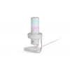 ENDORFY AXIS Streaming White – USB mikrofonas, kardioidinis, 30–18 kHz, 192 kHz/24 bit, stalinis stovas, nutildymas, ausinių išvestis