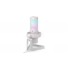 ENDORFY AXIS Streaming White – USB mikrofonas, kardioidinis, 30–18 kHz, 192 kHz/24 bit, stalinis stovas, nutildymas, ausinių išvestis