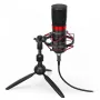 ENDORFY Solum Streaming T – USB laidas, 24 bitų / 48 kHz, 18–21000 Hz, stalinis laikiklis, ausinių išvestis, juoda