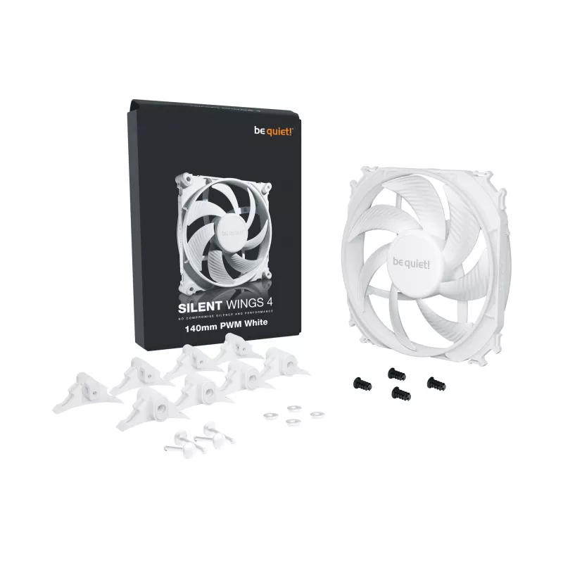 be quiet! SILENT WINGS 4 | 140 mm PWM White kompiuterio korpuso ventiliatorius 14 cm 1 vnt.