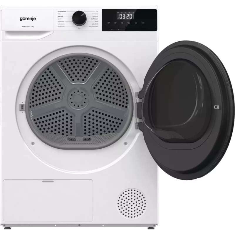 Gorenje DHNA92/DE džiovinimo mašina Laisvai pastatoma Pakrovimas iš priekio 9 kg Balta
