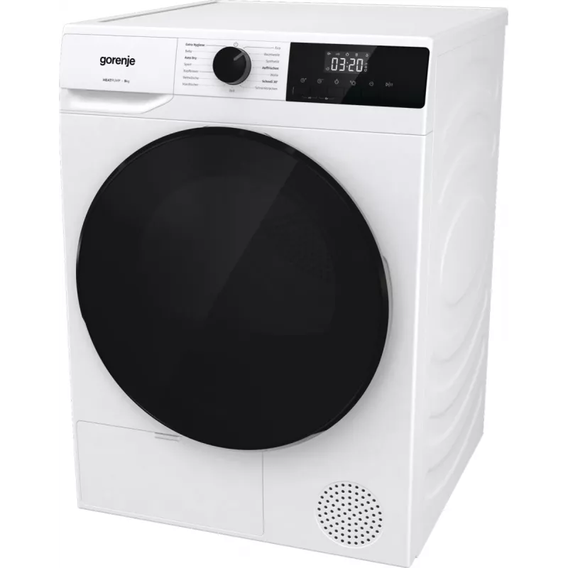 Gorenje DHNA92/DE džiovinimo mašina Laisvai pastatoma Pakrovimas iš priekio 9 kg Balta