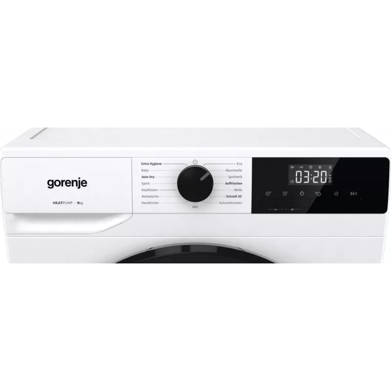 Gorenje DHNA92/DE džiovinimo mašina Laisvai pastatoma Pakrovimas iš priekio 9 kg Balta