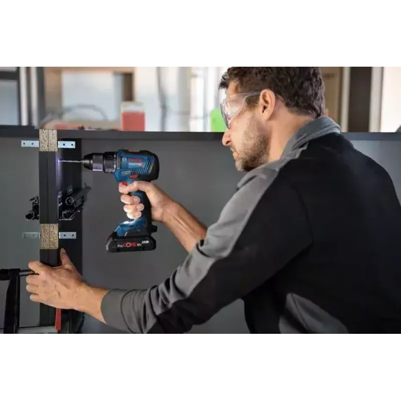 Bosch GSR 18V-55 Professional akumuliatorinis gręžtuvas-suktuvas 1800 RPM, 13 mm griebtuvas, 1 kg, juoda/mėlyna