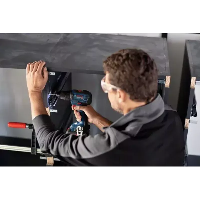 Bosch GSR 18V-55 Professional akumuliatorinis gręžtuvas-suktuvas 1800 RPM, 13 mm griebtuvas, 1 kg, juoda/mėlyna