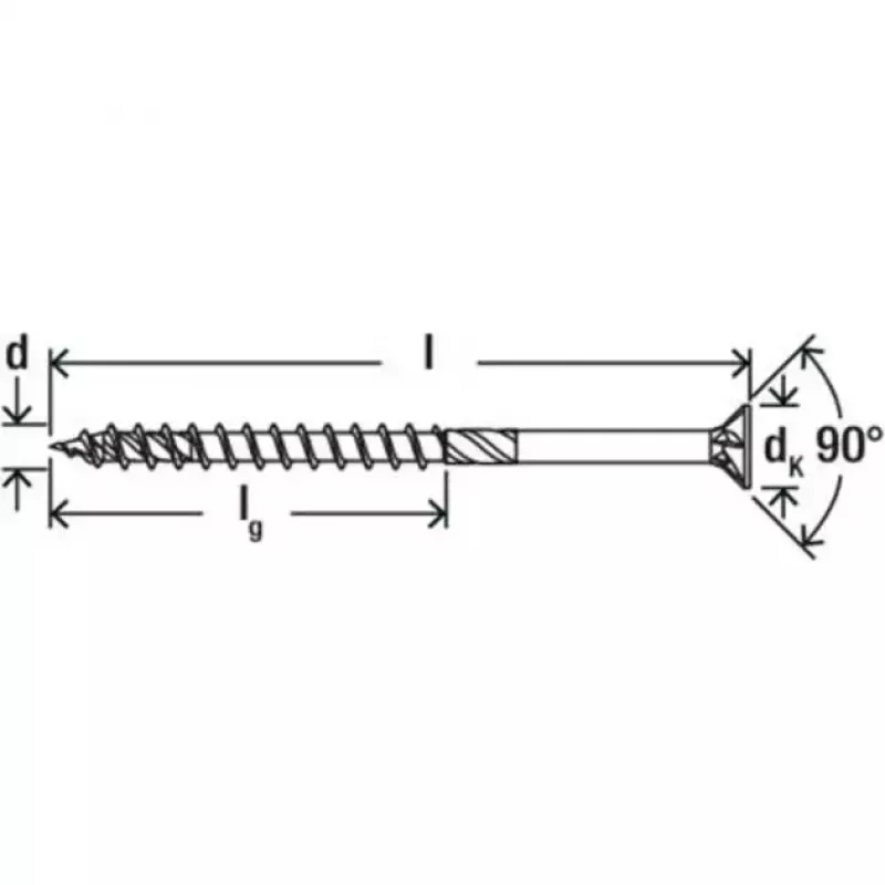 Medienos konstrukcinis varžtas FISCHER PowerFast II 8,0x220 mm įgilinta galvutė TX cinkuotas