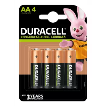 Duracell 4 LR06 1300 mAh Įkraunama baterija Nikelio-Metalo Hidridas (NiMH)