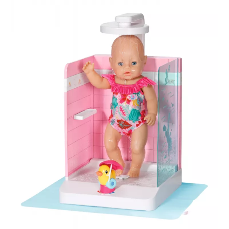 Lėlės vonios kambarys BABY born Bath Walk in Shower, rekomenduojamas amžius nuo 3 metų