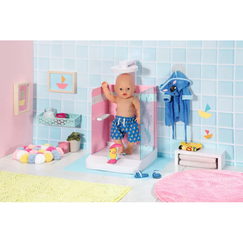 Lėlės vonios kambarys BABY born Bath Walk in Shower, rekomenduojamas amžius nuo 3 metų
