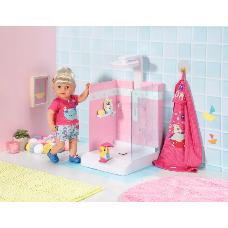 Lėlės vonios kambarys BABY born Bath Walk in Shower, rekomenduojamas amžius nuo 3 metų