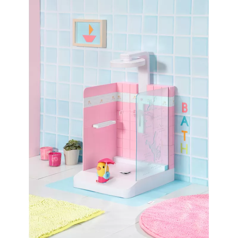 Lėlės vonios kambarys BABY born Bath Walk in Shower, rekomenduojamas amžius nuo 3 metų