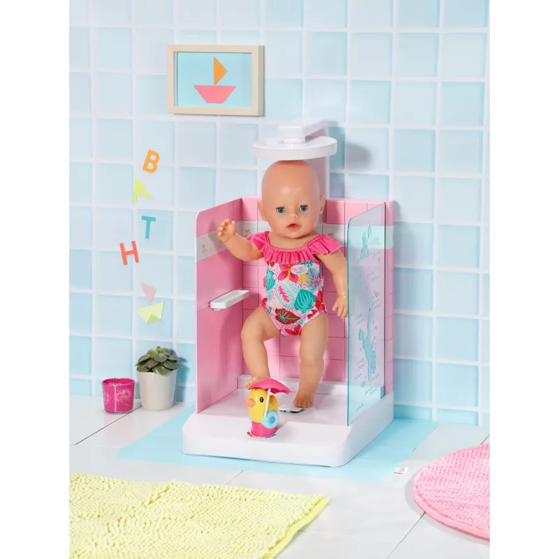 Lėlės vonios kambarys BABY born Bath Walk in Shower, rekomenduojamas amžius nuo 3 metų
