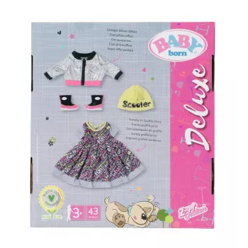Lėlių drabužių rinkinys BABY born City Deluxe Style nuo 3 metų 180 g