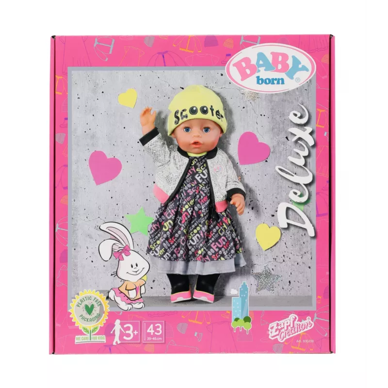 Lėlių drabužių rinkinys BABY born City Deluxe Style nuo 3 metų 180 g