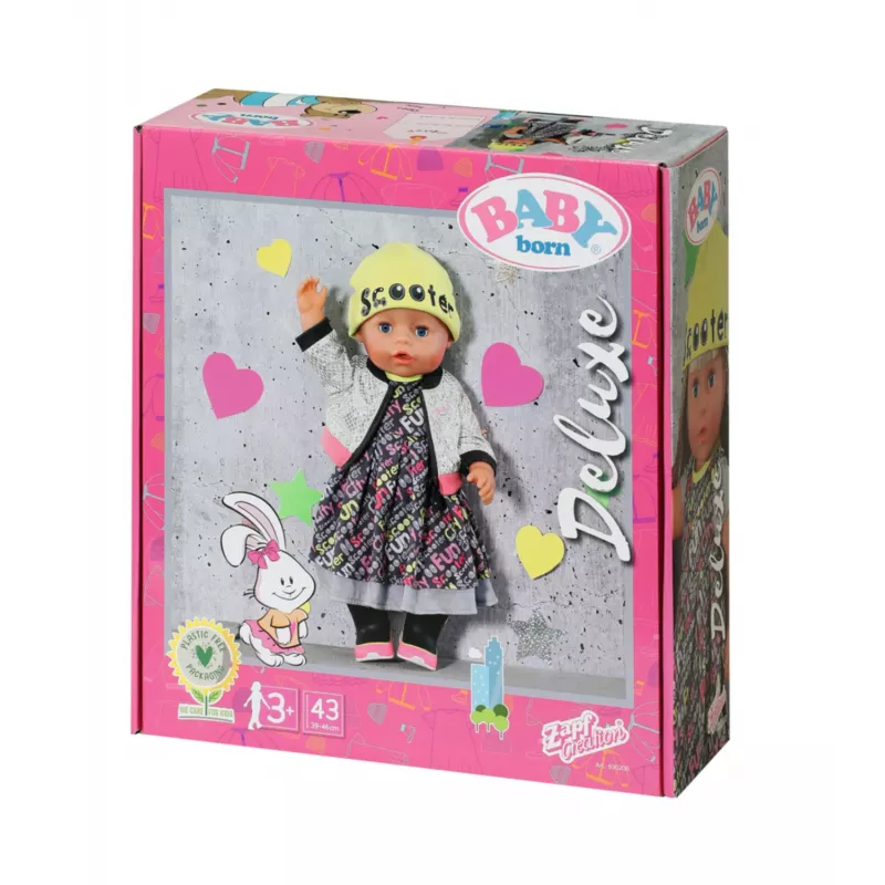 Lėlių drabužių rinkinys BABY born City Deluxe Style nuo 3 metų 180 g