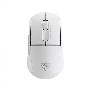 Turtle Beach Burst II Air White – 2,4 GHz belaidė žaidimų pelė: 47 g itin lengvas svoris, optiniai jungikliai, 26K DPI optinis jutiklis, Bluetooth, 120 h baterija