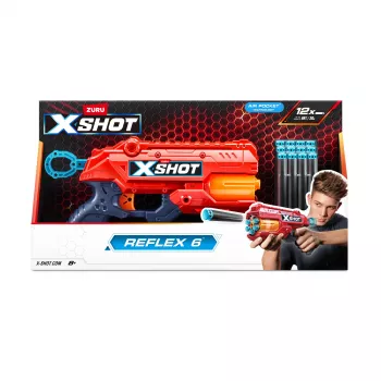 Žaislinis šaudyklė ZURU XSHOT Excel Reflex 6 Blaster 12 strėlių įvairiaspalvis