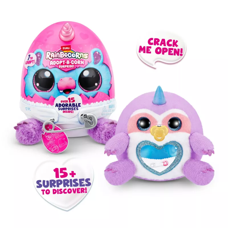 Žaislinė figūrėlė Zuru Rainbowcorns Adopt-A-Corn Surprise – asortimentinė kolekcinė mini figūrėlė (asortimentas)