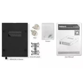 Dviejų diskų dėklas Icy Dock MB492SKL-B 2.5 inch SATA/SAS 6Gbps