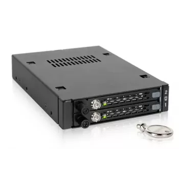 Dviejų diskų dėklas Icy Dock MB492SKL-B 2.5 inch SATA/SAS 6Gbps