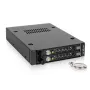 Dviejų diskų dėklas Icy Dock MB492SKL-B 2.5 inch SATA/SAS 6Gbps