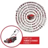 Stumiama vejapjovė Einhell GP-CM 36/47 S Li BL 47 cm 700 m²