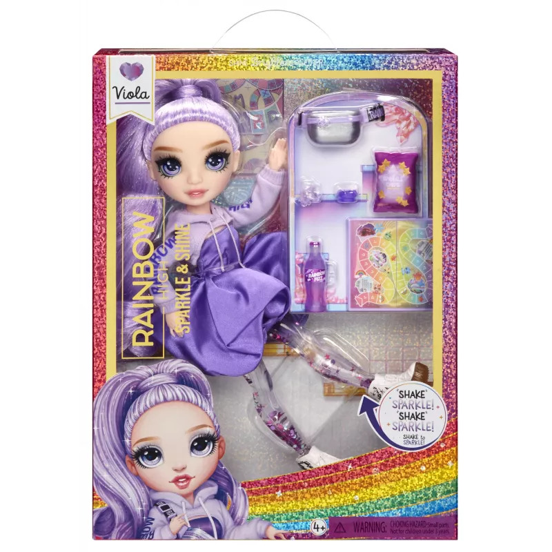 Rainbow High Sparkle & Shine Mados Lėlė Viola (Violetinė)